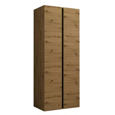 Šatní skříň do předsíně 74 cm SELAND - dub artisan / černá