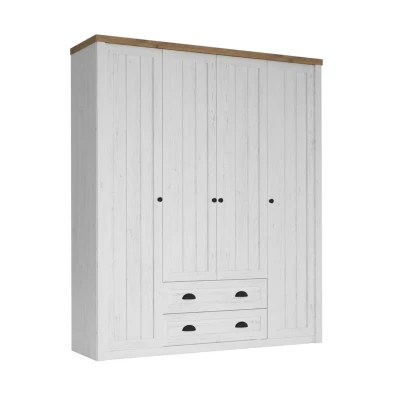 Kombinovaná šatní skříň 171 cm MARIONA - borovice andersen / dub lefkas