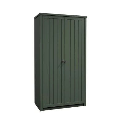Dvoudveřová šatní skříň 90 cm MARIONA - zelená