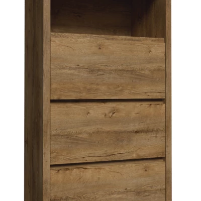 Úzká šuplíková komoda FEREIRA - dub lefkas