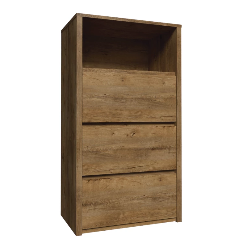 Úzká šuplíková komoda FEREIRA - dub lefkas