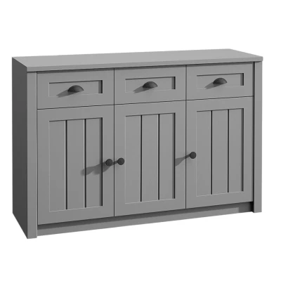 Široká kombinovaná komoda MARIONA - šedá