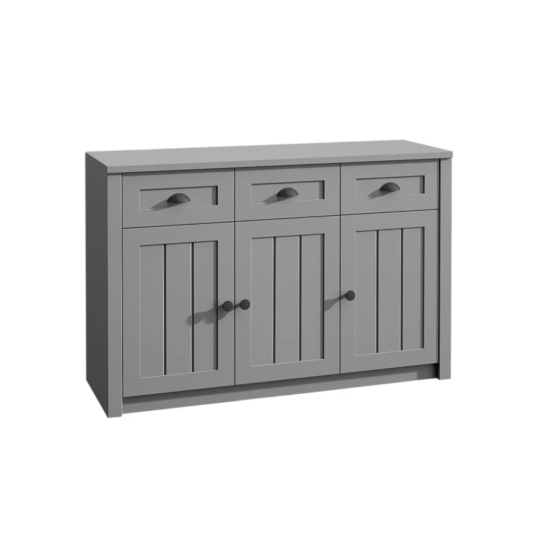 Široká kombinovaná komoda MARIONA - šedá