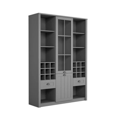 Vysoký kredenc do jídelny MARIONA - šedý