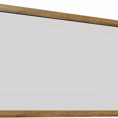 Zrcadlo na zeď FEREIRA - dub leflkas / šedé