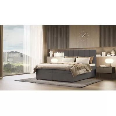 Kontinentální postel DELTA 4 - 160x200, šedá