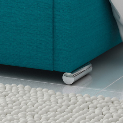 VÝPRODEJ - Designové jednolůžko Venezia s vysokým čelem a úložným prostorem šedá 120 x 20