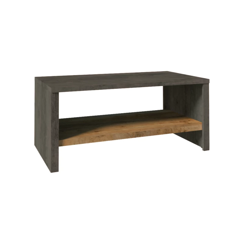 Konferenční stolek FEREIRA - dub lefkas / šedý