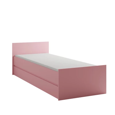 Jednolůžková postel s roštem 80x200 LIONU - marshmallow