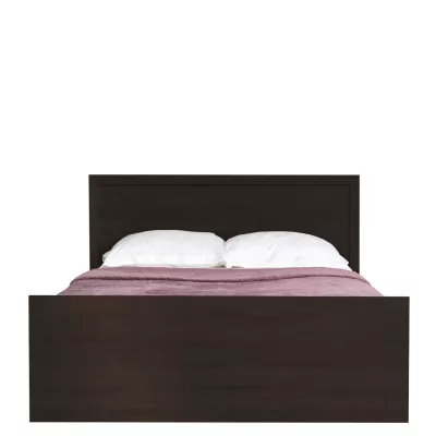 Manželská postel se šuplíky 140x200 FRIDLEY - dub sonoma čokoláda