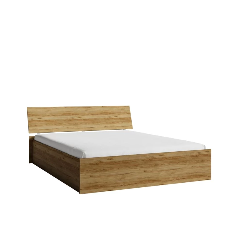 Manželská postel s úložným prostorem 160x200 MAKEL - dub catania