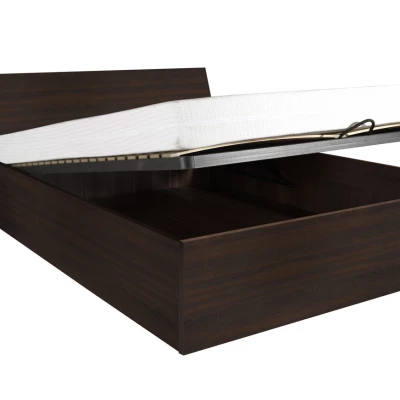 Manželská postel s úložným prostorem 160x200 MAKEL - dub catania