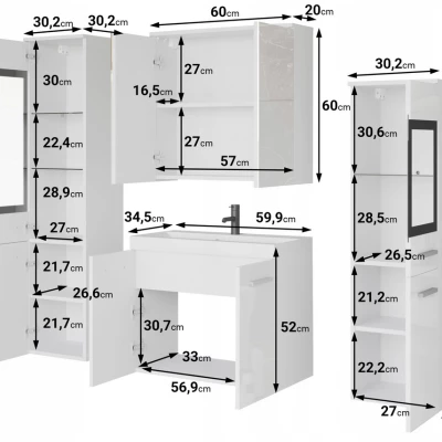 Koupelnová sestava ESTELA 2 - černá