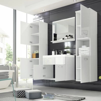 Koupelnová sestava MAYRA XL - matera / bílý lesk