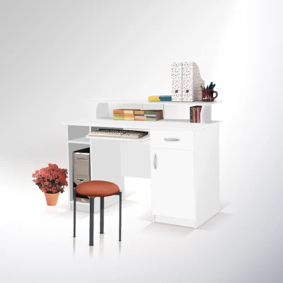 Počítačový stolek BANDERA MAXI 1 - bílý