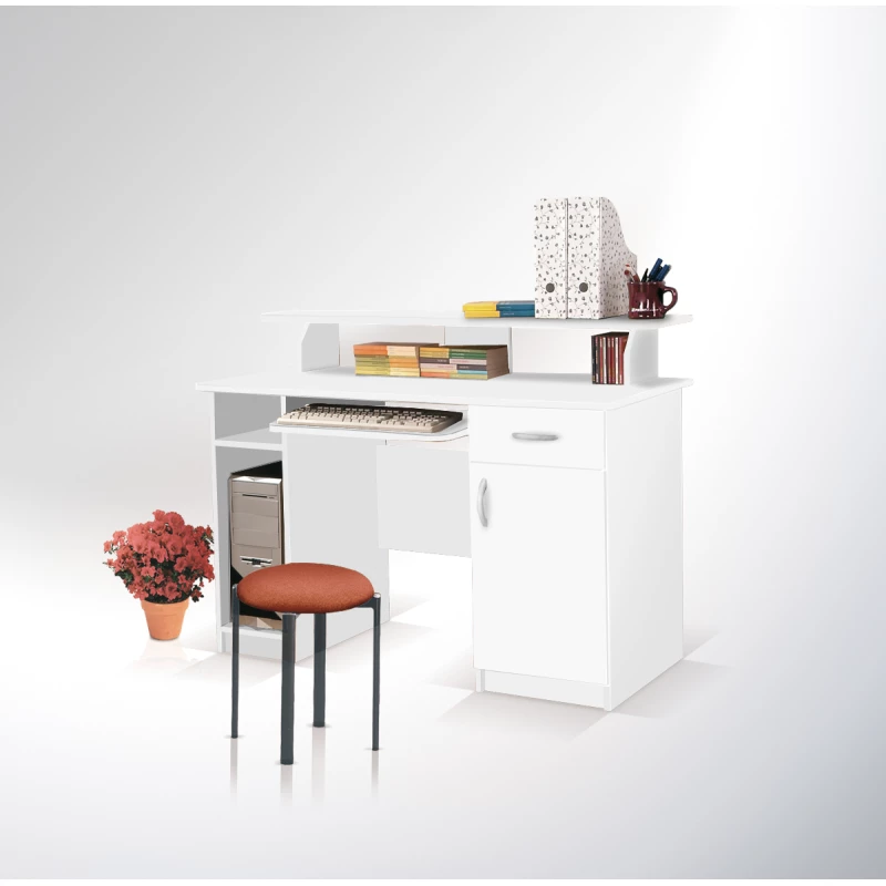 Počítačový stolek BANDERA MAXI 1 - bílý