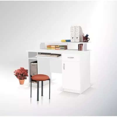 Počítačový stolek BANDERA MAXI 1 - bílý