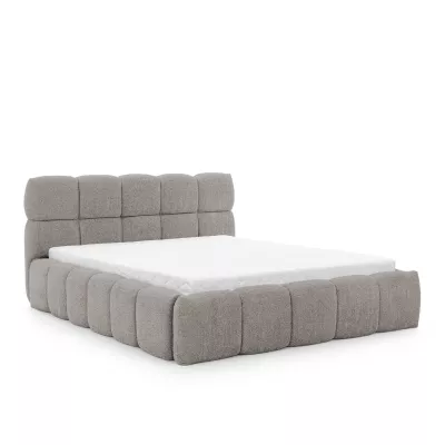 Jednolůžková čalouněná postel 120x200 ZOUZETE - světle šedá