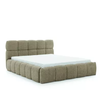 Manželská čalouněná postel 140x200 ZOUZETE - šedá