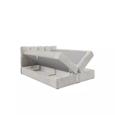 Kontinentální postel 180x200 KLONDIKE - láhvově zelená + topper