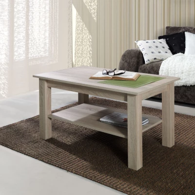 Konferenční stolek s poličkou DASSEL 1 - dub sonoma