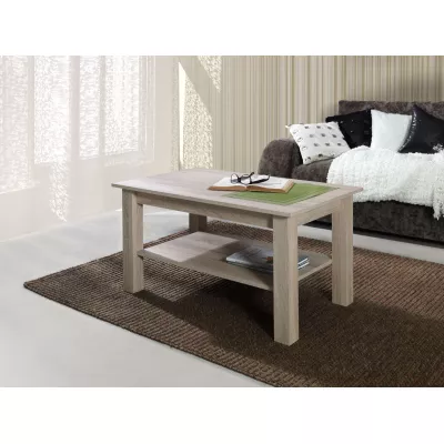 Konferenční stolek s poličkou DASSEL 1 - dub sonoma