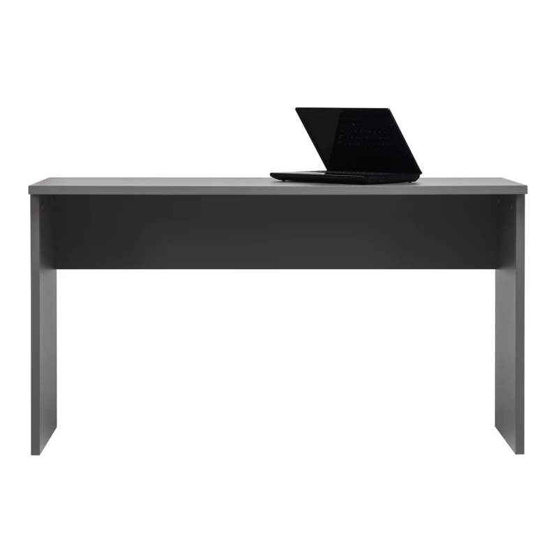 Psací stůl MANKATO - šedý / lesklý bílý