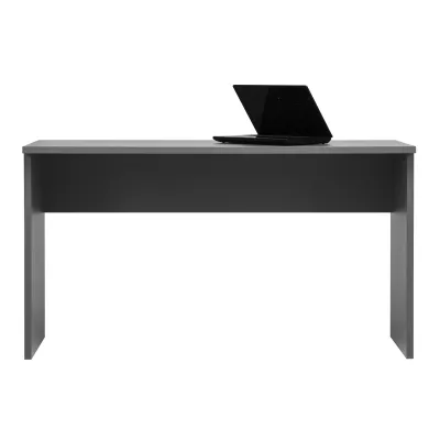 Psací stůl MANKATO - šedý / lesklý bílý