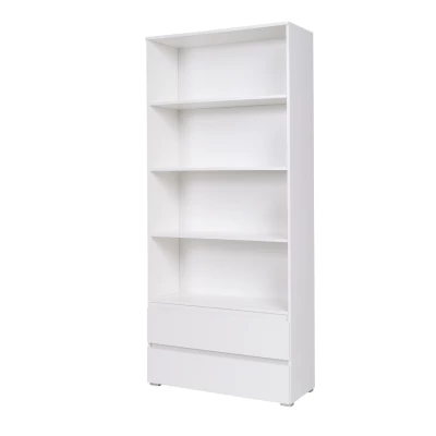 Regál se šuplíky LIONU - bílý