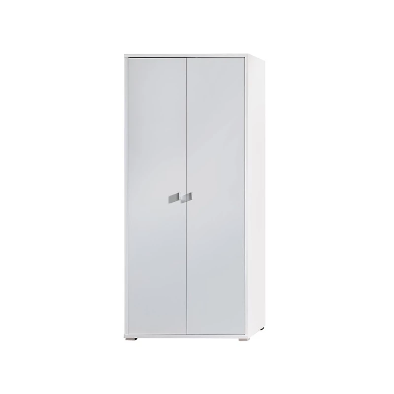 Dvoudveřová šatní skříň 85 cm KINNEY - bílá
