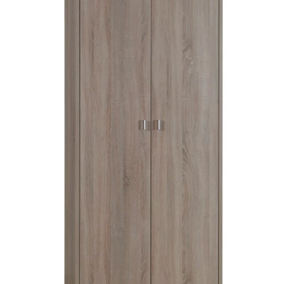 Dvoudveřová šatní skříň 85 cm KINNEY - dub sonoma