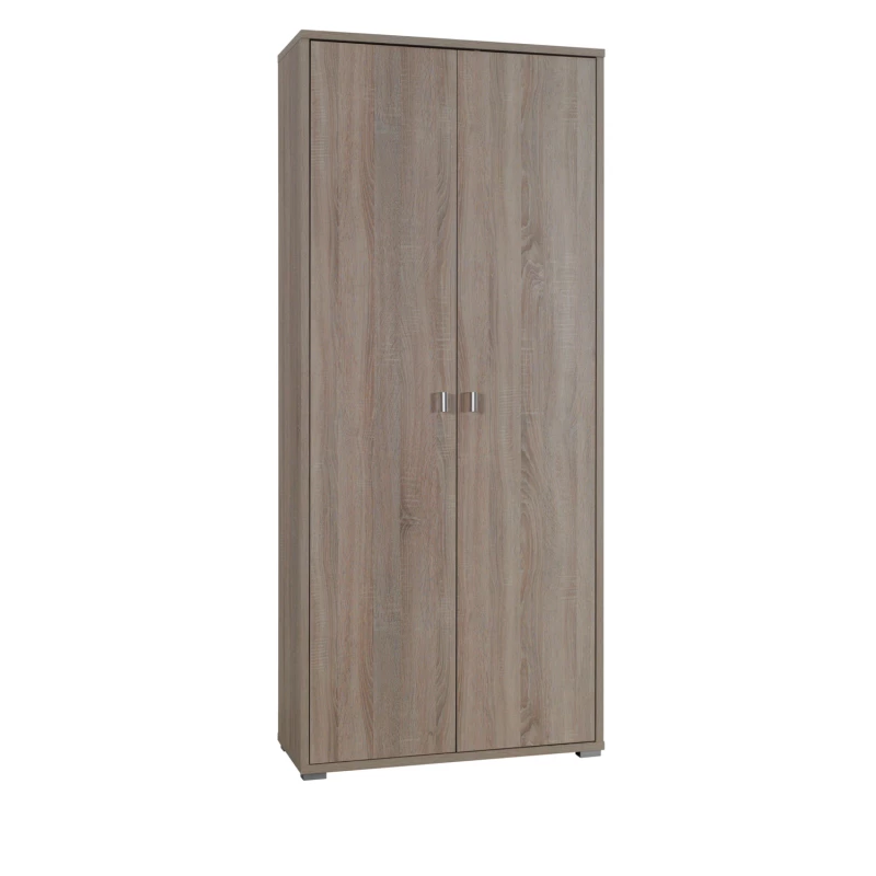 Dvoudveřová šatní skříň 85 cm KINNEY - dub sonoma