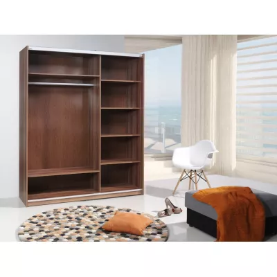 Zrcadlová šatní skříň 175 cm HANCOCK 4 - dub sonoma