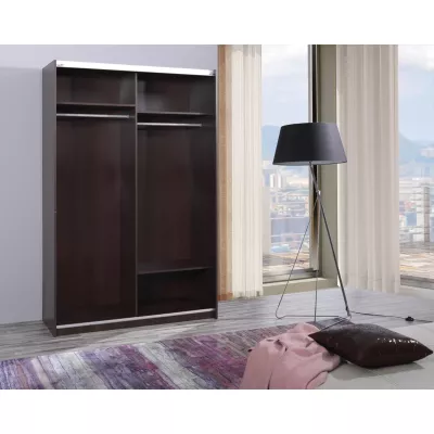 Vysoká šatní skříň 135 cm WILTON - dub sonoma