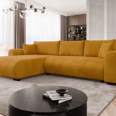 Rohová sedací souprava KANOPE - hořčicová