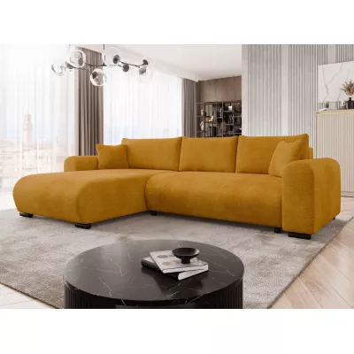 Rohová sedací souprava KANOPE - hořčicová