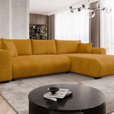 Rohová sedací souprava KANOPE - hořčicová