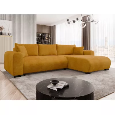 Rohová sedací souprava KANOPE - hořčicová