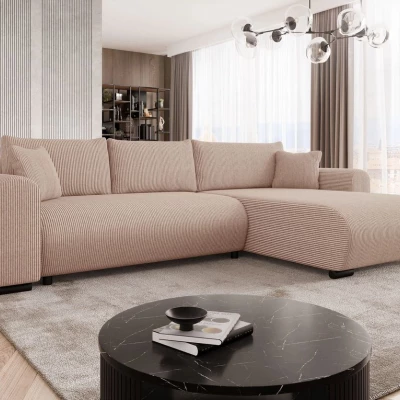 Rohová sedací souprava KANOPE - meruňková