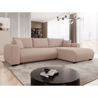 Rohová sedací souprava KANOPE - meruňková