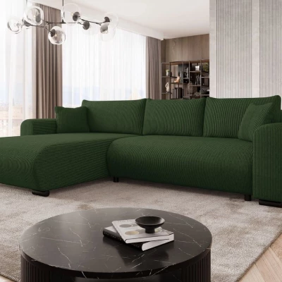 Rohová sedací souprava KANOPE - zelená 2