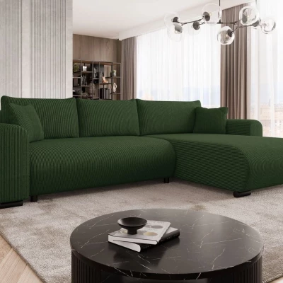 Rohová sedací souprava KANOPE - zelená 2