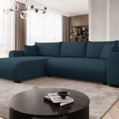 Rohová sedací souprava KANOPE - pruská modř