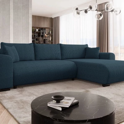 Rohová sedací souprava KANOPE - pruská modř