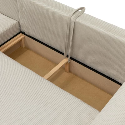 Rohová sedací souprava KANOPE - meruňková