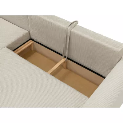 Rohová sedací souprava KANOPE - černá