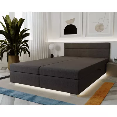 Manželská čalouněná postel 160x195 GITA 2 - grafitová