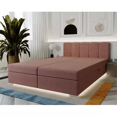 Manželská postel 160x195 INEJ 2 - pudrově růžová