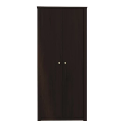 Dvoudveřová šatní skříň 90 cm FRIDLEY - dub sonoma čokoláda