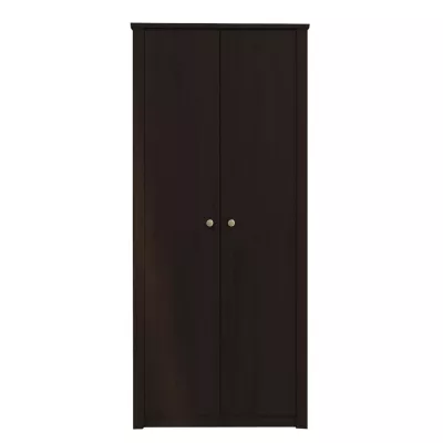 Dvoudveřová šatní skříň 90 cm FRIDLEY - dub sonoma čokoláda